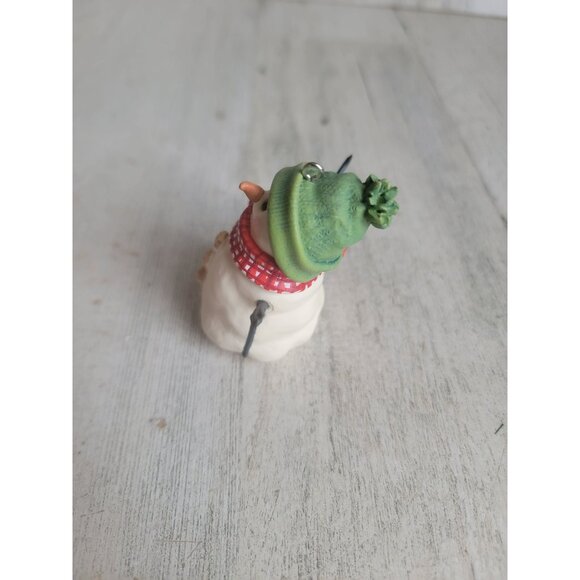 Hallmark 1999 snowman red scarf ornament Xmas vintage jan karon - Picture 4 of 6